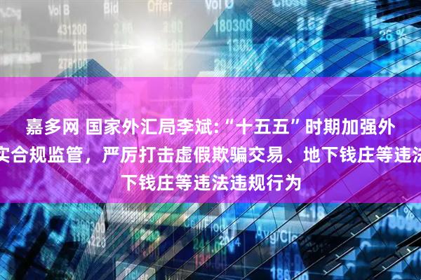 嘉多网 国家外汇局李斌:“十五五”时期加强外汇业务真实合规监管，严厉打击虚假欺骗交易、地下钱庄等违法违规行为